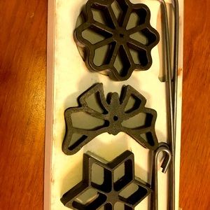 Vintage Schulte Waffelbäckerei Waffle Forms.